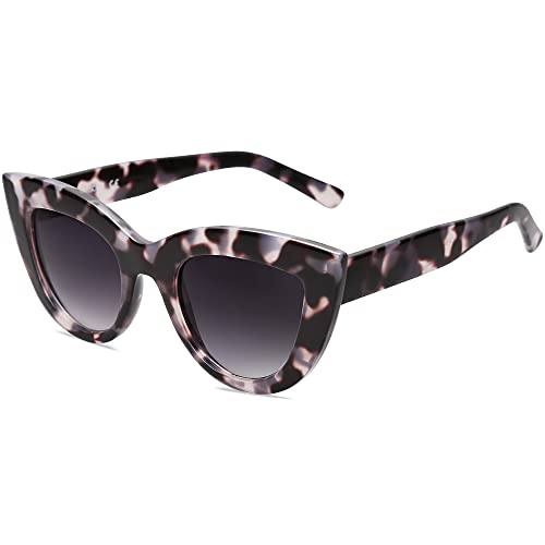 SOJOS Retro Small Vintage Cat Eye Sunglasses for Women Cute Fashion UV400 Sunnies SJ2939