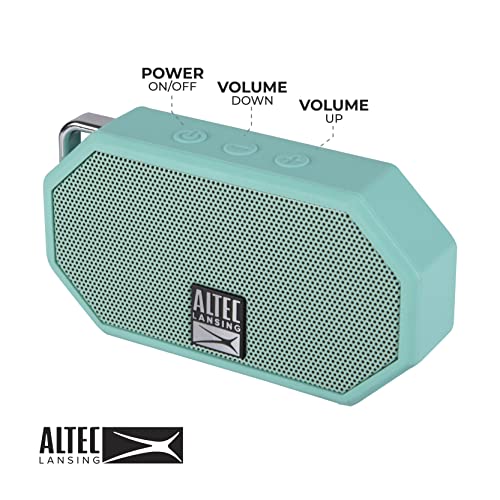 Altec Lansing Mini H2O - Waterproof Bluetooth Speaker, IP67 Certified & Floats in Water, Compact & Portable Speaker for Hiking, Camping, Pool, and Beach