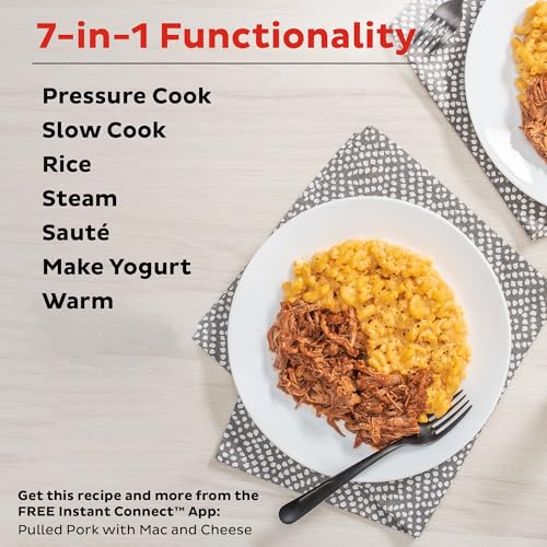 Instant Pot Duo 7-in-1 Electric Pressure Cooker, Slow Cooker, Rice Cooker, Steamer, Sauté, Yogurt Maker, Warmer & Sterilizer, Includes App With Over 800 Recipes, Stainless Steel, 8 Quart