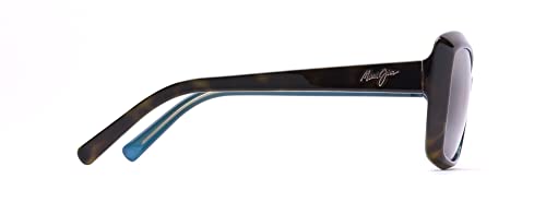 Maui Jim Women's Orchid Polarized Fashion Sunglasses, Tortoise w/Peacock/HCL® Bronze, Medium