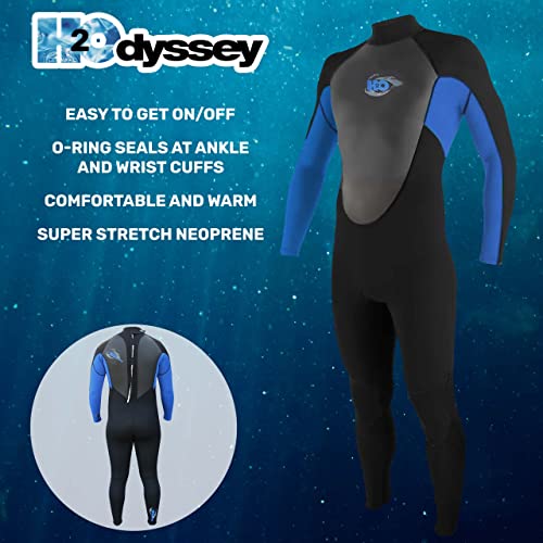 Momentum 4/3mm Wetsuit for Men - Mens Long Sleeve Swimsuit for Surf Board and Deep Sea Diving - 4 Way Stretch Material Mens Swimsuit