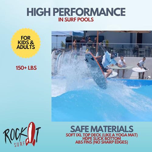 Rock-It 4'10" CHUB Soft Top Surfboard, Kids Surfboard, Mini Surfboard, Innovative Design Easy to Paddle and Maneuverable Small Surfboard and Beginner Surfboard