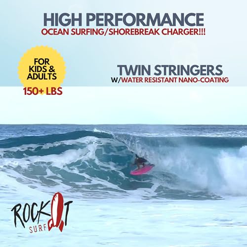 Rock-It 4'10" CHUB Soft Top Surfboard, Kids Surfboard, Mini Surfboard, Innovative Design Easy to Paddle and Maneuverable Small Surfboard and Beginner Surfboard