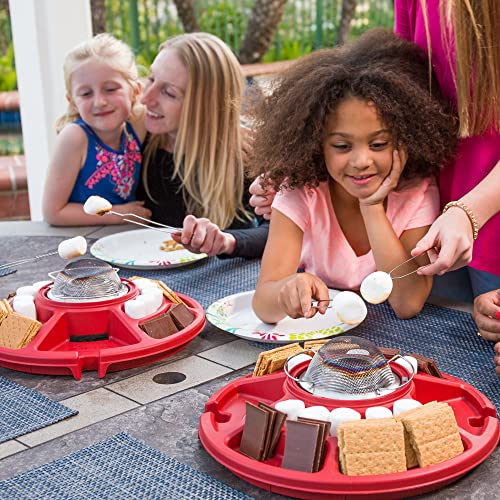 Sterno S'mores Maker Kit Smores Station - Tabletop Smores Maker for Indoor & Outdoor Use, Smores Kit with S'mores Heat Fuel - Tabletop Smores Kit for Kids & Adults - 5-Piece Smores Making Kit