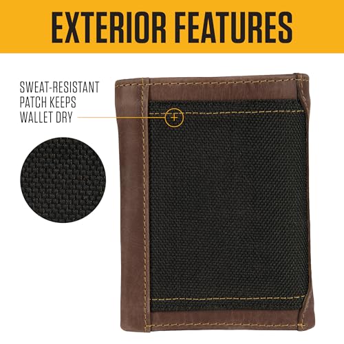 Carhartt Men's Rugged Leather Triple Stitch Wallet, Available in Multiple Styles