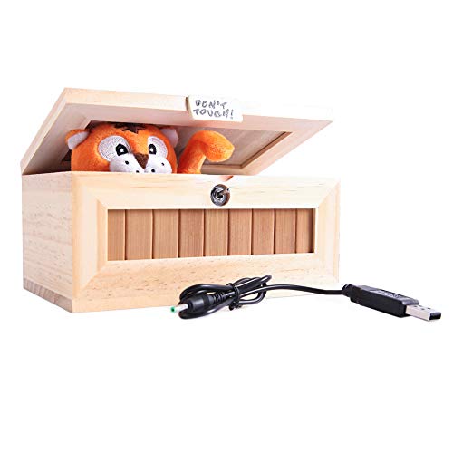 XINHOME Don't Touch Useless Box with Attitude Leave Me Alone Surprises Machine-Gags & Practical Joke Decorative & Endless Fun- Cute Tiger