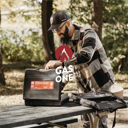 Gas One GS-3400P Propane or Butane Stove Dual Fuel Stove Portable Camping Stove - Patent Pending - with Carrying Case Great for Emergency Preparedness Kit