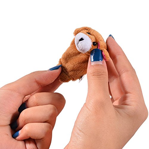 Acekid 10pcs Soft Plush Animal Finger Puppets Set Baby Story Time Velvet Animal Style for Toddlers