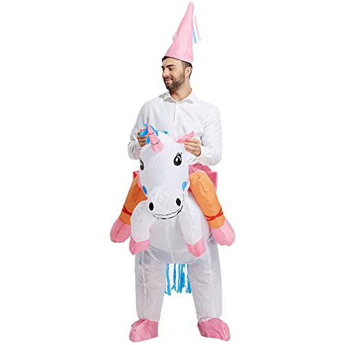 TOLOCO Inflatable Costume for Adults Unicorn Costume Blow up Costume Adult Halloween Costumes