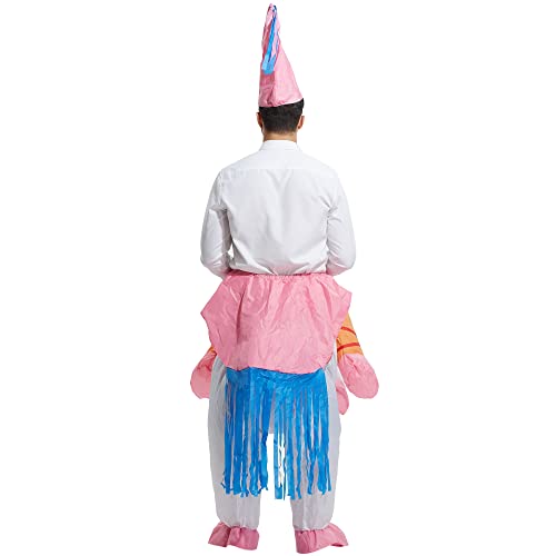 TOLOCO Inflatable Costume for Adults Unicorn Costume Blow up Costume Adult Halloween Costumes