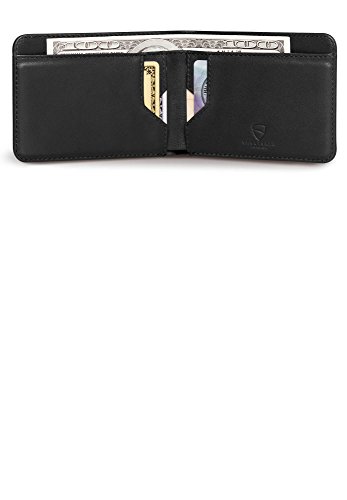 Vaultskin MANHATTAN Slim Minimalist Bifold Wallet and Credit Card Holder with RFID Blocking and Ideal for Front Pocket