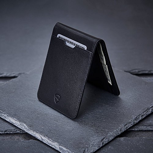 Vaultskin MANHATTAN Slim Minimalist Bifold Wallet and Credit Card Holder with RFID Blocking and Ideal for Front Pocket