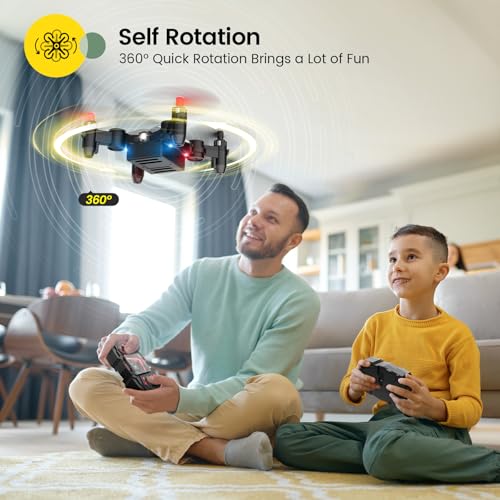 Holy Stone HS190 Drone for Kids, Mini Drone with One-Key Takeoff/Landing, 3D Flips, 3 Speeds and Auto Hovering, Gifts Toys for Boys and Girls, Red