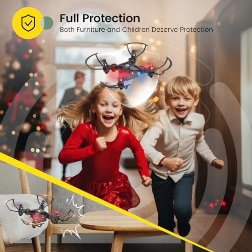 Holy Stone HS190 Drone for Kids, Mini Drone with One-Key Takeoff/Landing, 3D Flips, 3 Speeds and Auto Hovering, Gifts Toys for Boys and Girls, Red