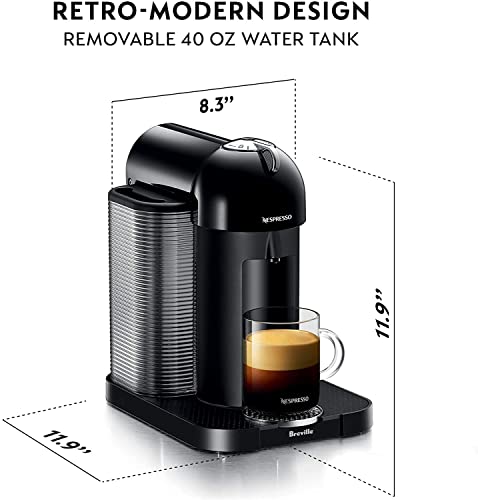 Nespresso Vertuo Coffee and Espresso Maker by Breville, Black