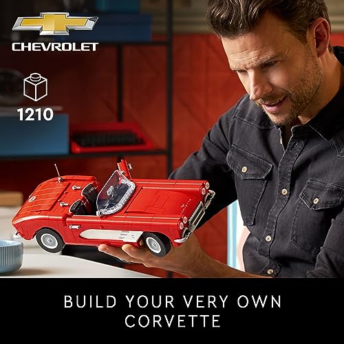 LEGO Icons Corvette Classic Car Model Building Kit for Adults, Great Gift for Father's Day, Build and Display This Replica of an Iconic American Car, Graduation Gift for Classic Car Lovers, 10321