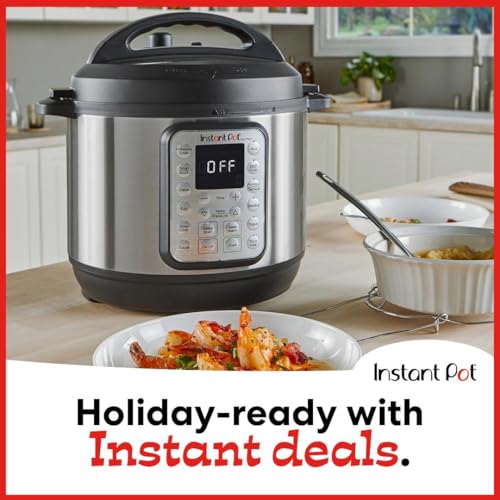 Instant Pot Duo Plus 9-in-1 Electric Pressure Cooker, Slow Cooker, Rice Cooker, Steamer, Sauté, Yogurt Maker, Warmer & Sterilizer, Includes App With Over 800 Recipes, Stainless Steel, 6 Quart