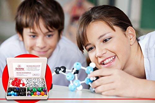 Old Nobby Organic Chemistry Model Kit (239 pc) - Molecular Models Kit with Atoms, Bonds, Instructions - Molecular Model Kit Organic Chemistry, Molecule Kit, STEM Science Kits for Kids, Chemistry Set