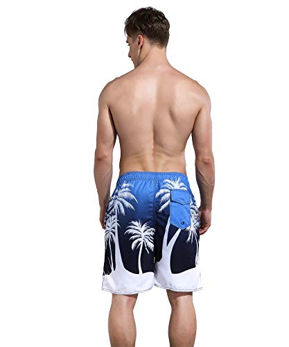 MILANKERR Mens Swim Trunks Swimming Trunks for Men,Mens Bathing Suit Swimsuit Men's Swimwear Swim Short 9" Inseam 20" Outseam