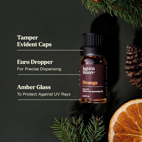 Essential Oils Set - Top 6 Blends for Diffusers, Home Care, Candle Making Scents, Fragrance, Aromatherapy, Humidifiers, Gifts - Peppermint, Tea Tree, Lavender, Eucalyptus, Lemongrass, Orange (10mL)