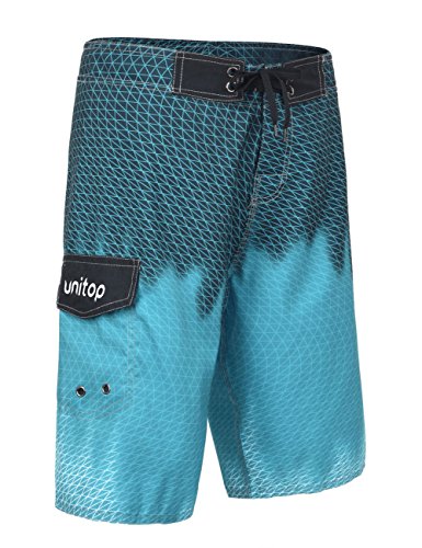 unitop Men's Swim Trunks Beachwear Quick Dry Hawaiian Printed