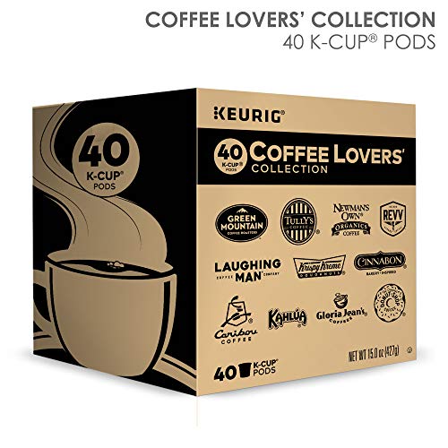 Keurig Coffee Lovers' Collection Sampler Pack, Single-Serve K-Cup Pods, Compatible with all Keurig 1.0/Classic, 2.0 and K-Café Coffee Makers, Variety Pack, 40 Count