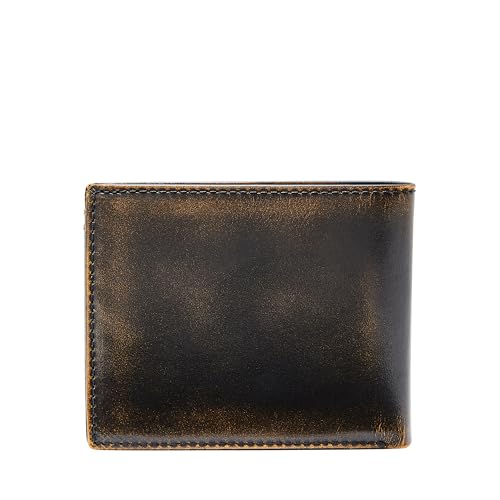 Fossil Men's Leather Bifold Wallet with Flip ID Window for Men