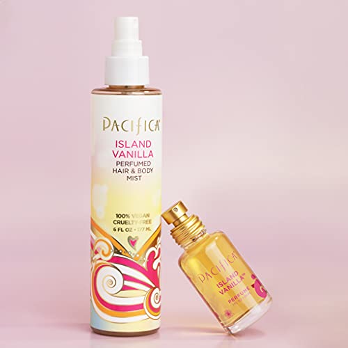 Pacifica Beauty, Island Vanilla Hair Perfume & Body Spray, Best Warm Vanilla Scent, Natural & Essential Oils, Alcohol Free, Clean Fragrance, Vegan & Cruelty Free,