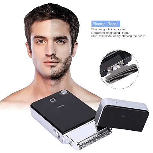 Electric Shavers Foil for Men, Electric Shaver USB Rechargeable Washable Wet Dry Razor for Face Care Beard Trimmer Reciprocating Blade for Home