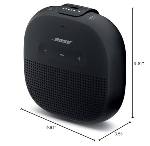 Bose SoundLink Micro Bluetooth Speaker: Small Portable Waterproof Speaker with Microphone, Black