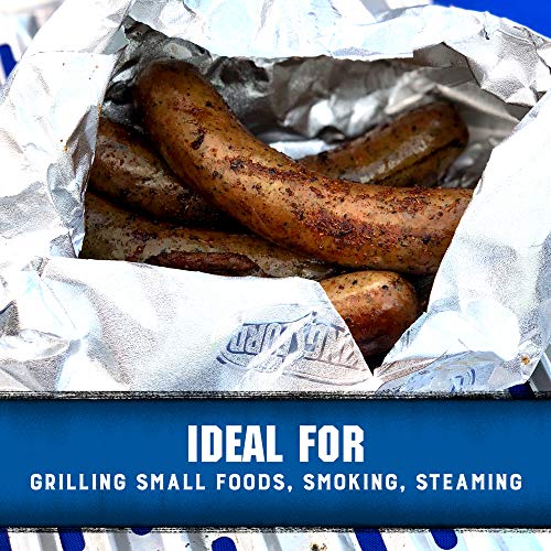 Kingsford Heavy Duty Aluminum Grill Bags, 4 Pack | Foil Packets for Grilling, Recyclable And Disposable Grilling Accessories | Foil Bag Measures 15.5" x 10" | Foil Grilling Bag, Grilling Bags