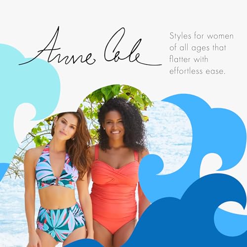 Anne Cole Women's Twist Front Shirred One Piece Swimsuit