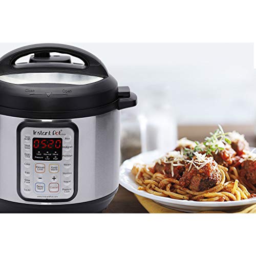 Instant Pot Duo Plus 9-in-1 Electric Pressure Cooker, Slow Cooker, Rice Cooker, Steamer, Sauté, Yogurt Maker, Warmer & Sterilizer, Includes App With Over 800 Recipes, Stainless Steel, 8 Quart