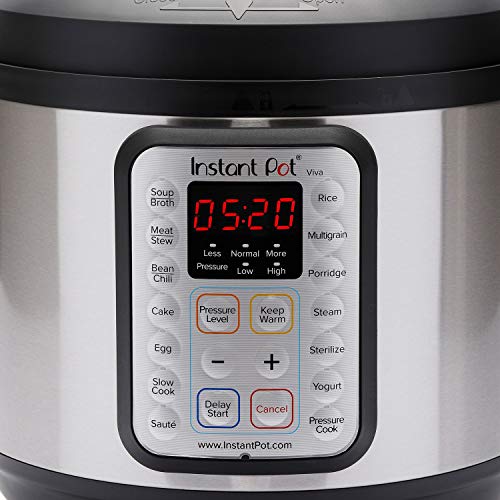 Instant Pot Duo Plus 9-in-1 Electric Pressure Cooker, Slow Cooker, Rice Cooker, Steamer, Sauté, Yogurt Maker, Warmer & Sterilizer, Includes App With Over 800 Recipes, Stainless Steel, 8 Quart