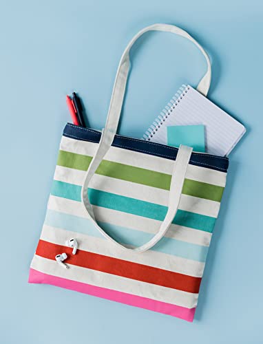 Kate Spade New York Canvas Tote Bag with Interior Pocket