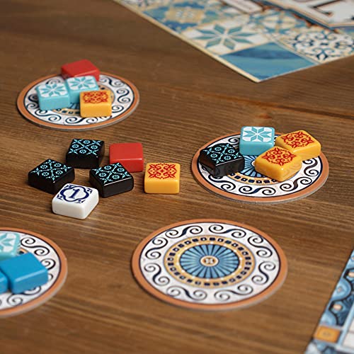 Azul Board Game - Strategic Tile-Placement Game for Family Fun, Great Game for Kids and Adults, Ages 8+, 2-4 Players, 30-45 Minute Playtime, Made by Plan B Games