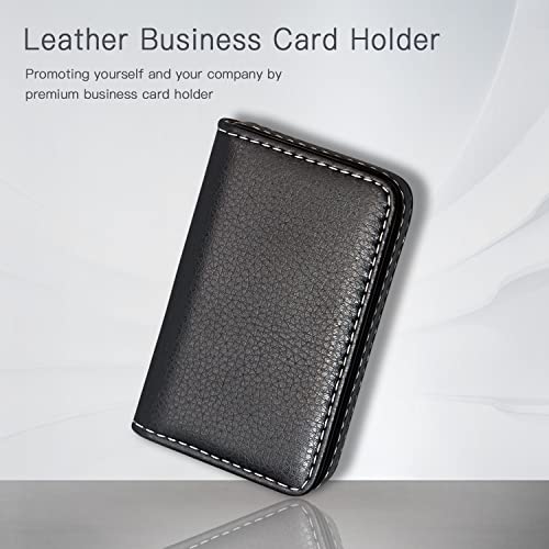 Padike Business Name Card Holder Luxury PU Leather,Business Name Card Holder Wallet Credit card ID Case/Holder For Men & Women - Keep Your Business Cards Clean