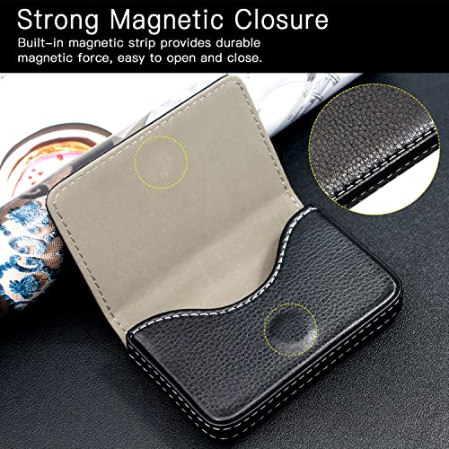 Padike Business Name Card Holder Luxury PU Leather,Business Name Card Holder Wallet Credit card ID Case/Holder For Men & Women - Keep Your Business Cards Clean