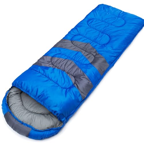 MalloMe Sleeping Bags for Adults Cold Weather & Warm - Backpacking Camping Sleeping Bag for Kids 10-12, Girls, Boys - Lightweight Compact Camping Essentials Gear Accessories Hiking Sleep Must Haves