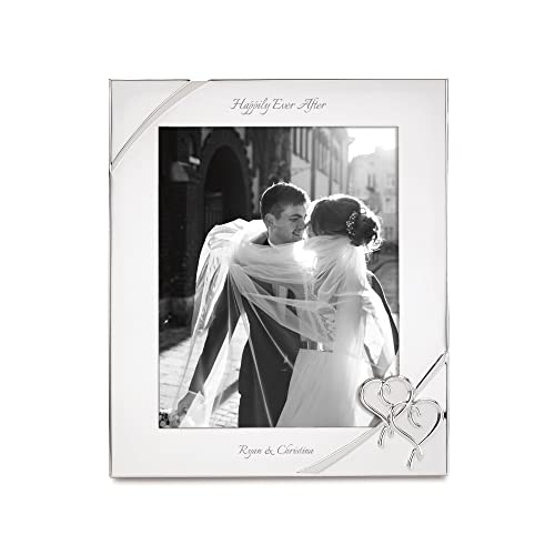 Lenox True Love Personalized 8x10 Picture Frame, Custom Engraved 8x10 Wedding Frame, Accessories and Gifts for the Bride and Groom, Couples, Newlyweds, Anniversaries and More