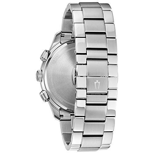 Bulova Men's Classic Wilton 3-Hand 21-Jewel Watch, 60 Hour Power Reserve, Luminous Hands, Open Aperture, Roman Numeral Markers Domed Sapphire Crystal, 43mm