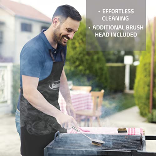 Grilling Accessories, Grill Tools, Fathers Day Grilling Gifts for dad, Heavy Duty Stainless Steel Grill Set BBQ Grill Accessories for Outdoor Grill with Aluminum Case and Apron