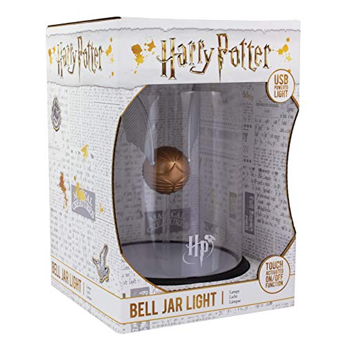 Harry Potter Levitating Golden Snitch Light, Touch Activated Desk Lamp Accessories, Officially Licensed Harry Potter Decor Gifts & Collectibles