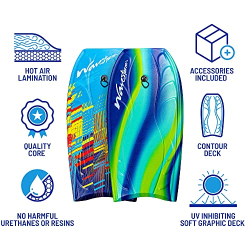 Wavestorm 40" Bodyboard 2-Pack , Blue red and Blue Yellow