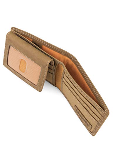 Timberland PRO Men's Leather RFID Wallet with Removable Flip Pocket Card Carrier