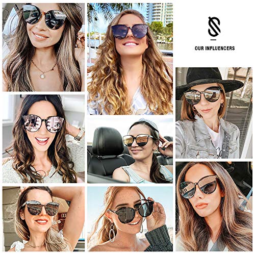 SOJOS Oversized Round Sunglasses for Women and Men