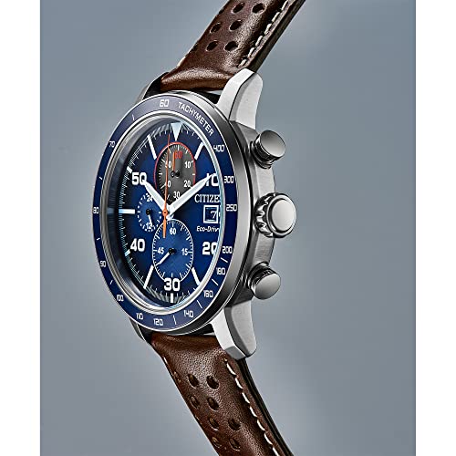 Citizen Men's Eco-Drive Sport Casual Brycen Weekender Chronograph Watch, 12/24 Hour Time, Date, Tachymeter, Luminous Hands