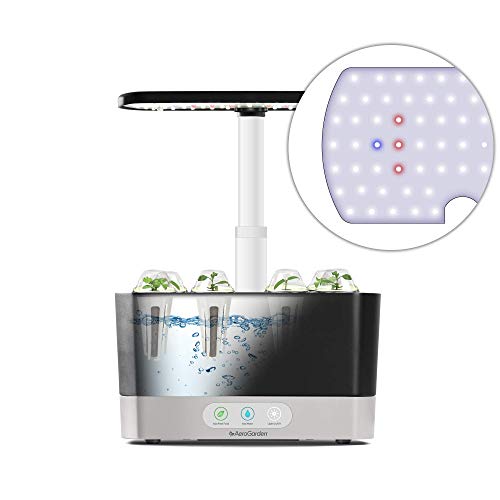 AeroGarden Harvest with Gourmet Herb Seed Pod Kit - Hydroponic Indoor Garden, Black