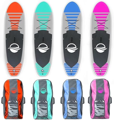 SereneLife Stand up Paddle Board Inflatable - Non-Slip SUP Paddle Board Paddle, Pump, Leash, and Accessories - Fun Water inflatable paddle board for Adults and Youth with Wide Stable Design