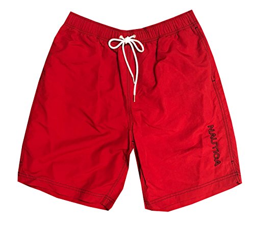 Nautica Mens Quick-Dry Logo Swim Trunk Shorts